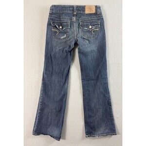 American Eagle Jeans 29x32 Blue Denim Bootcut Flare Flap Pockets Y2K Tag 6 R